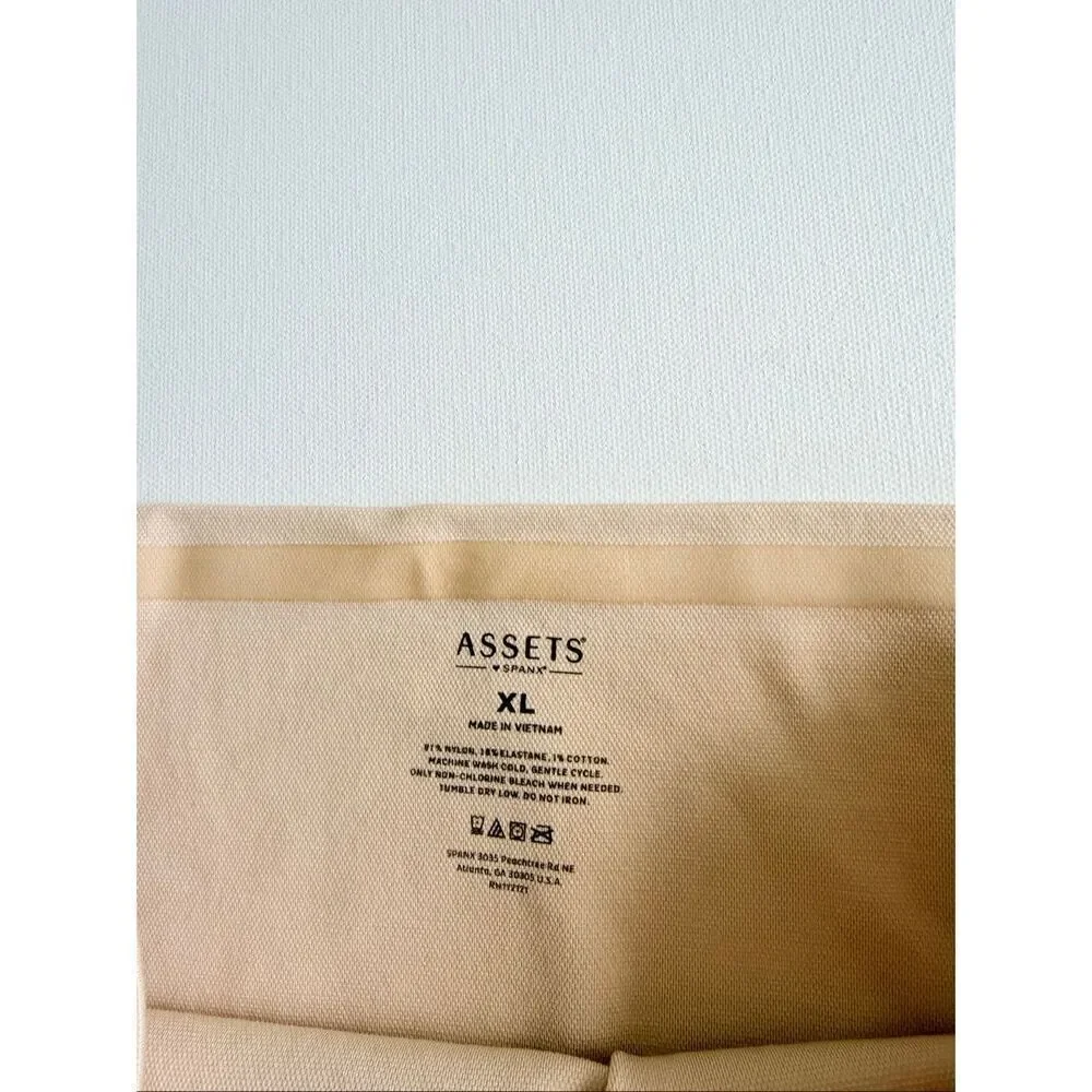 Assets By Spanx Women's Beige Shaping High-Waist Panty XL